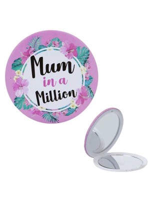 Mum in a Million Compact Mirror - 7.5cm x 7.5cm