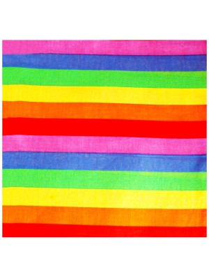 Striped Rainbow Bandana