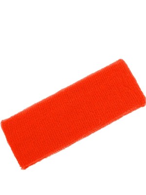 Head Sweatbands Neon Orange (Wide 14cm x 7cm)
