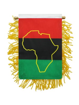 Africa Mini Banner Flag - 10cm x 13cm