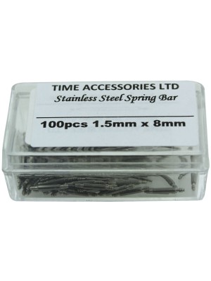 Stainless Steel Spring Bars (1.5mm/8mm)