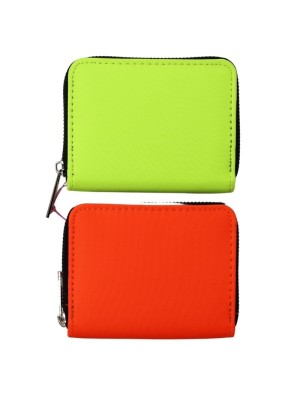 Neon Fabric Zip Coin Purse - Assorted Colours 