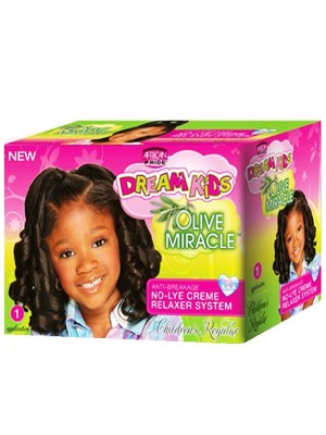 African Pride Dream Kids Olive Miracle No-Lye Creme Relaxer System - Regular 