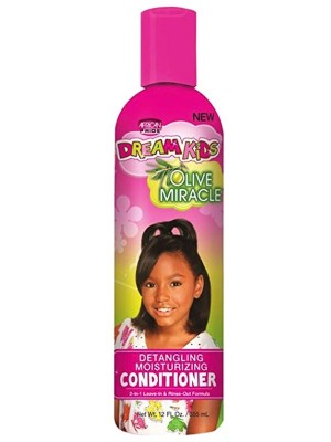 African Pride Dream Kids Olive Miracle Detangling Moisturizing Conditioner - (355 ml) 