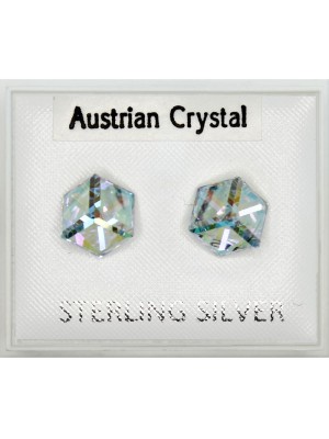 Austrian Crystal Cube Studs (6mm)
