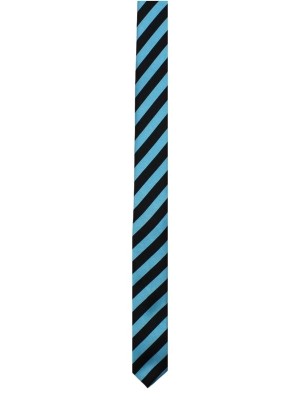 Black & Turquoise Stripe Tie