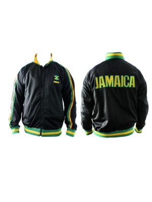 Black Jamaican Theme Jacket - Assorted Sizes