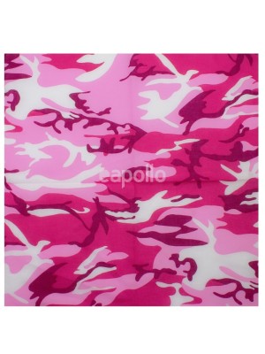 Camouflage Print Bandana - Pink