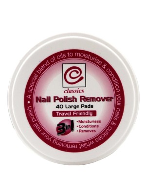Classics Nail Polish Remover 40 Large Pads 