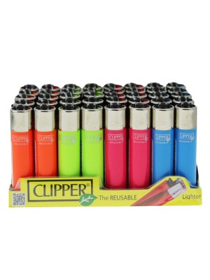 Clipper Neon Colour Lighters - Assorted 