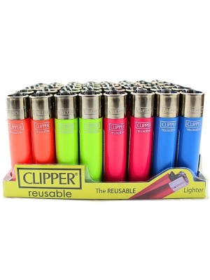 Clipper 'Fluo Branded' Lighters - Assorted
