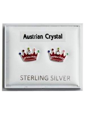 Austrian Crystal Crown Design Studs 
