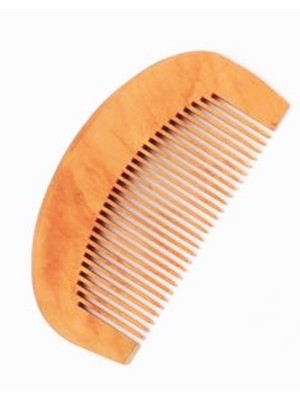 Curved Wooden Hair Comb - 10cm