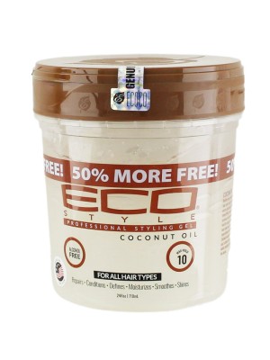 Eco Professional Styling Gel - Coconut Oil (24 oz) -50% More Free!