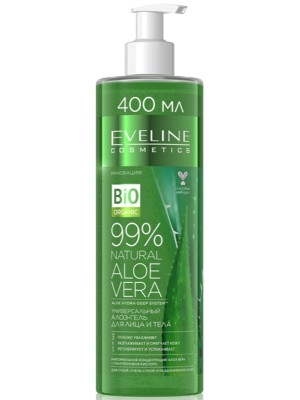 Eveline Vegan 99% Natural Aloe Vera Face & Body Gel - 400ml 