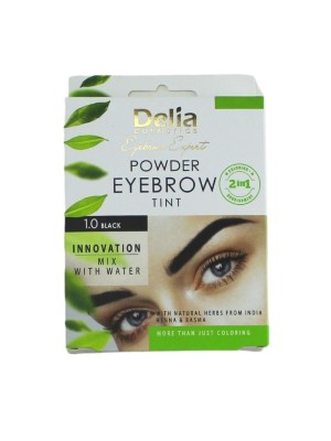 Delia Cosmetics Powder Eyebrow Tint - 1.0 Black