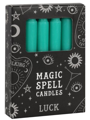 Green Magic Spell Candles - Luck(Pack of 12)