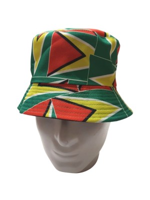 Adults Guyana Flag Design Bucket Hat 
