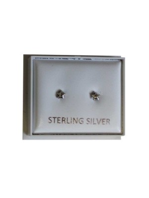 Sterling Silver Star Studs - Approx 3mm