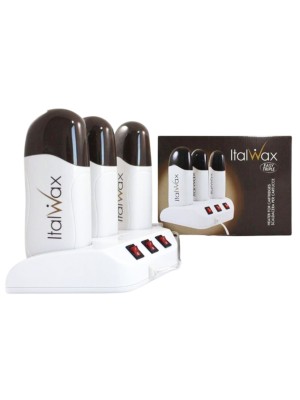 Italwax Easy Triple Electric Heater For 100ml Cartridges 