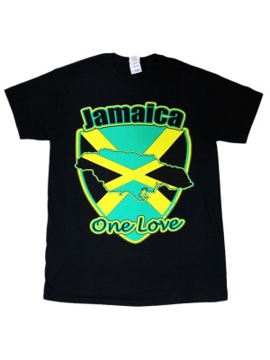 Jamaica One Love Black T-Shirt
