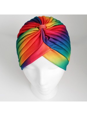 Jersey Turban Hat - Rainbow
