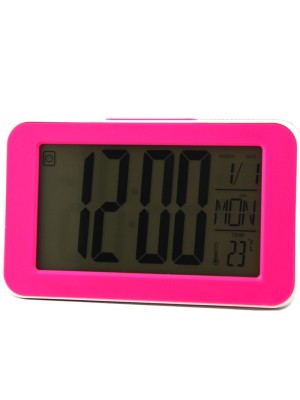 Kadio Digital Desktop Light Alarm Clock - Pink 