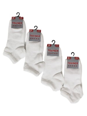 Kids White Trainer Socks (3 Pack) - (9-12)