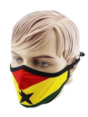 Adults Ghana Print Reusable Face Covering Mask