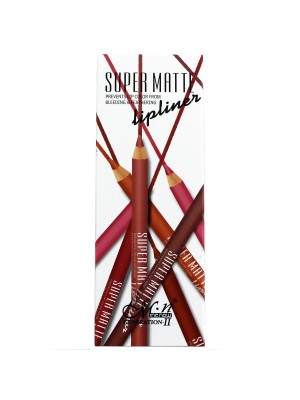 MeNow Super Matte Lip Liner Pencils - Assorted Colours 