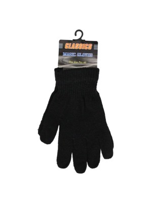 Adults Magic Gloves - Black (One Size)