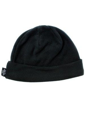 Mens Fleece Insulated Beanie Hats - Black/Grey