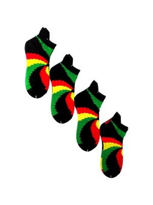 Men's Rasta Multi Coloured Trainer Socks (1 Pack)