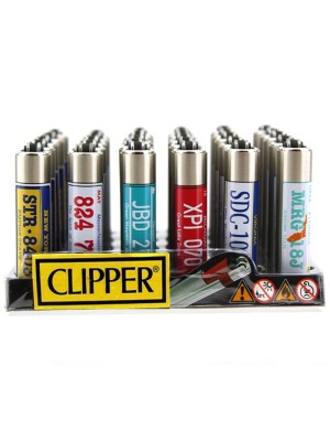 Clipper Metal Cover Mini Lighter "License Plates"-Assorted