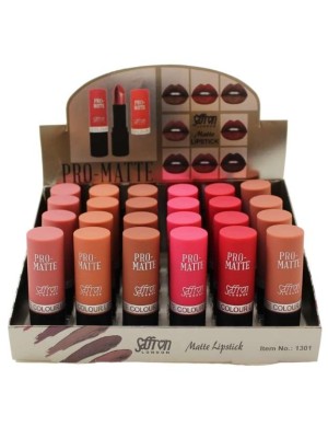 Saffron Pro Matte Lipstick- Assorted Shades Tray A