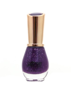 Saffron Nail Polish - #72 Purple Party Glitter 