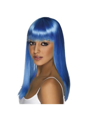 Glamourama Party Wig - Neon Blue