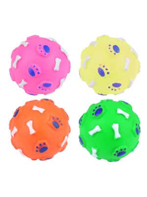 Squeaky Doggy Ball 7cm - Assorted Colours 