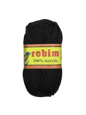 Robim 100% Acrylic Black Wool For Hair Braiding-50G