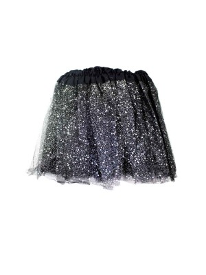 Children's Black Glitter Tutu Skirt