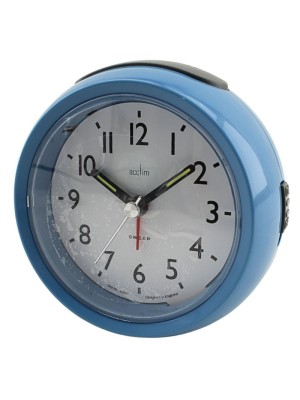 Acctim Grace Alarm Clock - Blue (W8.5xH9xD4.5cm)
