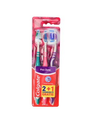 Colgate Flex Zone Toothbrushes (Pack of 3)