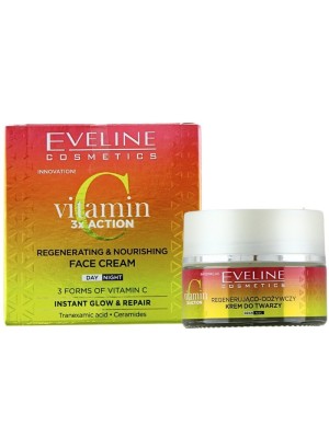 Eveline Vitamin C 3x Action Regenerating & Nourishing Face Cream 50ml