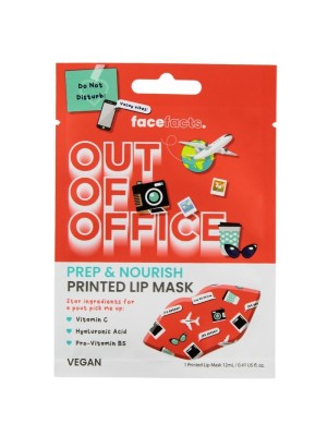Face Facts Out Of Office Prep & Nourish Printed Lip Mask 