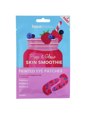 Face Facts Prep & Glow Skin Smoothie Printed Eye Patches 