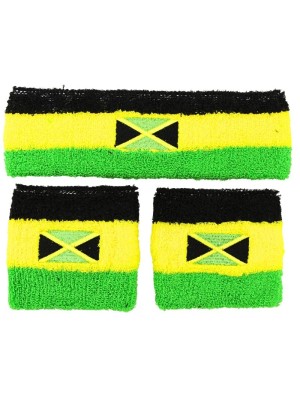 Head & Wrist Sweatbands - Jamaica