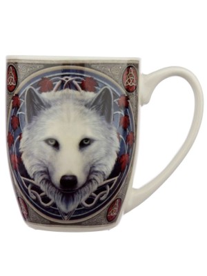 Lisa Parker Guardian of the Falls Wolf Porcelain Mug