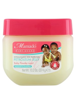 Mamado Baby Guard Petroleum Jelly Baby Powder Scent - 374g 