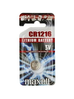 Maxell Lithium Button Coin Cell Battery CR1216 (3V)