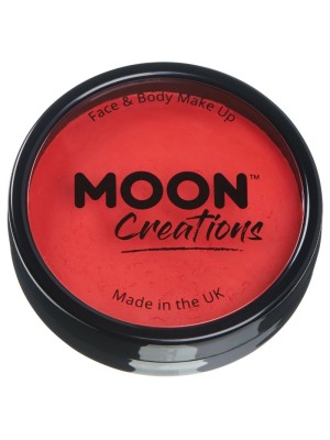 Moon Creations Pro Face & Body Paint Cake Pot - Bright Red 